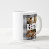 Personalized Photo Collage & Kids' Names "DAD" Extra Grote Beker (Voorkant rechts)
