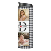 Personalized Photo Collage & Kids' Names "DAD" Thermosbeker (Geroteerd rechts)