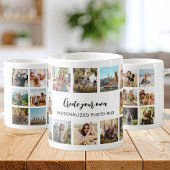 Personalized Photo Collage Mug With Custom Text