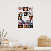 Personalized Photo Collage Poster with Name (Cuisine)