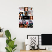 Personalized Photo Collage Poster with Name (Thuiskantoor)