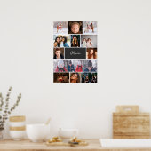 Personalized Photo Collage Poster with Name (Cuisine)