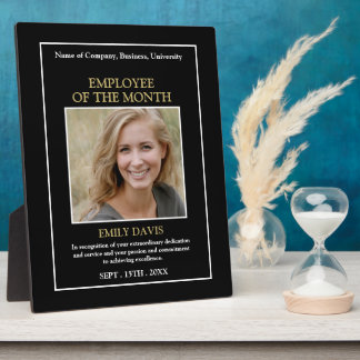 Personalized Photo - Employee Award Plaque