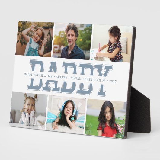 Personalized Photo Gift for Daddy Fotoplaat (Zijkant)