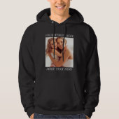 Personalized Photo Hoodie with Custom Wording (Voorkant)