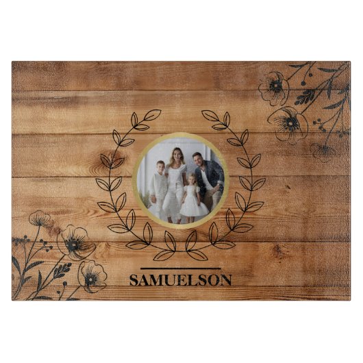 Personalized Photo Keepsake Cutting Board Snijplank (Voorkant)
