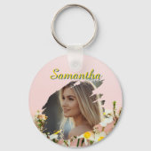 Personalized Photo Keychain | Custom Name Keychain (Achterkant)