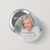 Personalized Photo Memorial Funeral Keepsake Ronde Button 5,7 Cm (Voorkant /achterkant)