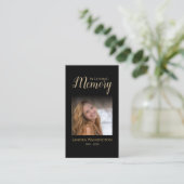 Personalized Photo Memorial Visitekaartje (Staand voorkant)