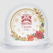 Personalized Photo Merry Christmas Custom Name (Arrière)