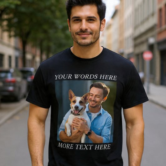 Personalized Photo & Message T-shirt