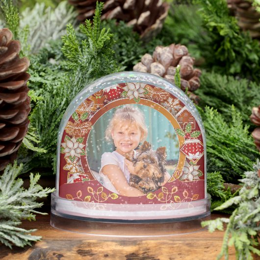 Personalized Photo & Name Christmas Festive Gift Sneeuwbol (Winter)