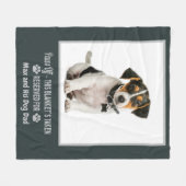 Personalized Photo Pet Dog  Fleece Deken (Voorkant (Horizontaal))