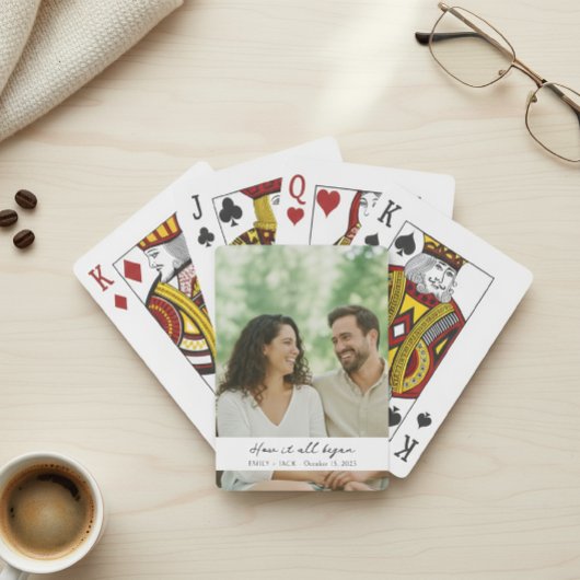 Personalized Photo Playing Cards - Custom Wedding Pokerkaarten