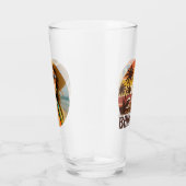 Personalized Photo Retro Bahamas Tropical Beach    Glas (Rechts)