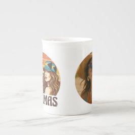 Personalized Photo Retro Bahamas Tropical Beach Porselein Kop