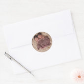 Personalized Photo Ronde Sticker (Envelop)