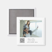 Personalized Photo Save the Date Wedding magnet (Recto/Verso)