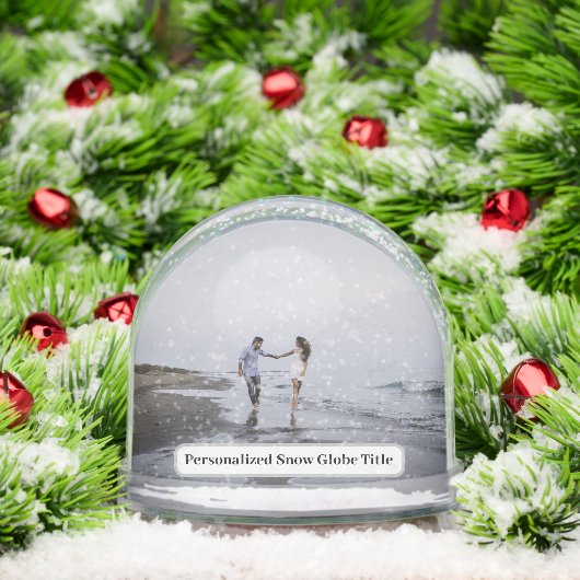 Personalized Photo Snow Globe (Noël)