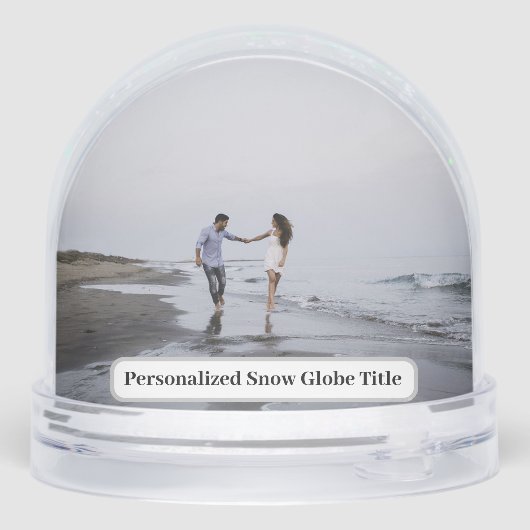 Personalized Photo Snow Globe (Arrière)