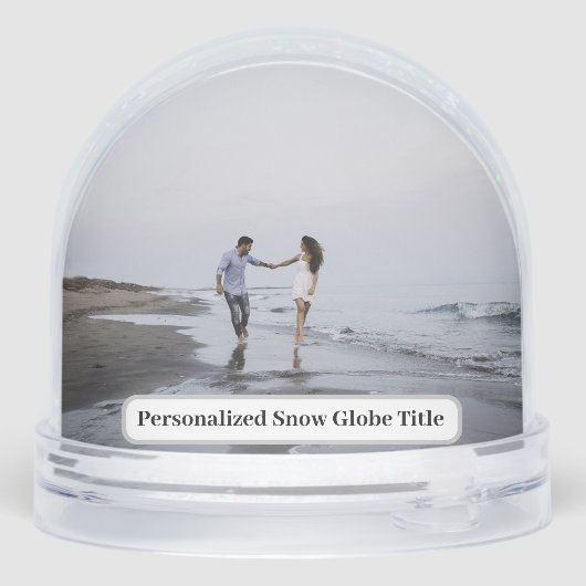 Personalized Photo Snow Globe Sneeuwbol (Achterkant)