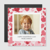 Personalized Photo Valentine Magnet (Devant / Derrière)