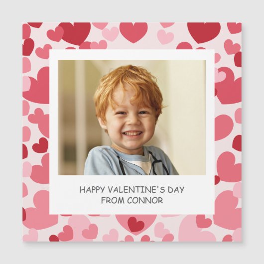 Personalized Photo Valentine Magnet (Voorkant)