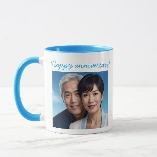Personalized Photo Wedding Anniversary Mug Mok (Links)