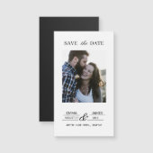 Personalized Photo Wedding Save the Date magnet (Devant / Derrière)