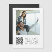 Personalized Photo Wedding Save the Date magnet (Devant / Derrière)