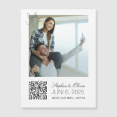 Personalized Photo Wedding Save the Date magnet (Devant)