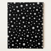 Personalized Photo with Pearls Circle on Black (Dos)