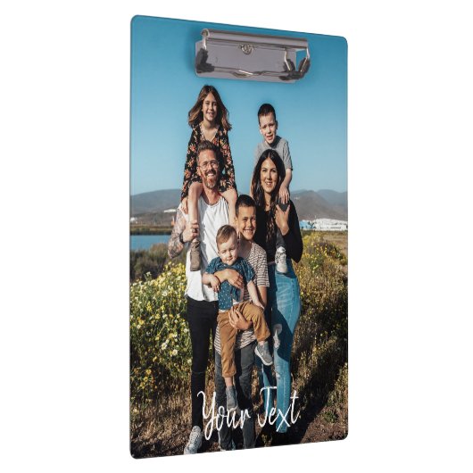 Personalized Photos & Custom Text Template Klembord (Rechts)