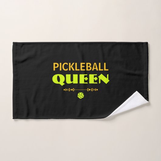 Personalized Pickleball Queen (Serviette à main)