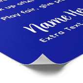 Personalized Pickleball Rules CHILL CODE Poster (Hoek)