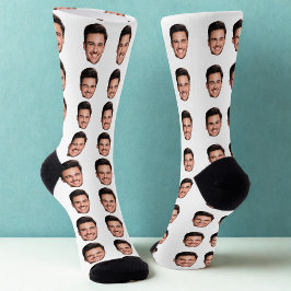 Personalized Picture Socks with Custom Face Print  Sokken