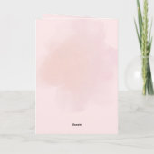 Personalized Pink Airplane Birthday Card Kaart (Achterkant)
