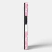 Personalized Pink and White Damask Case-Mate iPhone Case (Achterkant / Rechts)
