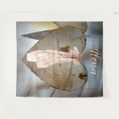 Personalized Pink Ballet Dance Studio Backdrop Wandkleed (Voorkant (horizontaal))