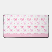Personalized Pink Bow Coquette Cute Name Office (Recto)