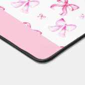 Personalized Pink Bow Coquette Cute Name Office Bureaumat (Hoek)