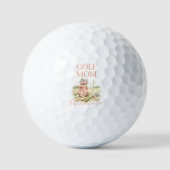 Personalized Pink Bow Golf Mom Golfballen (Voorkant)