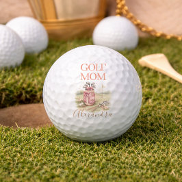 Personalized Pink Bow Golf Mom Golfballen