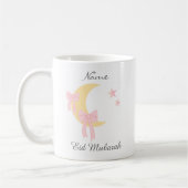 Personalized Pink Bow Moon Eid Coffee Mug (Gauche)