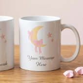 Personalized Pink Bow Moon Eid Coffee Mug