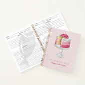 Personalized Pink Cake Recipe  Notitieboek (Binnen)