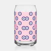 Personalized Pink Evil Eye Pattern Gifts With Name (Gauche)