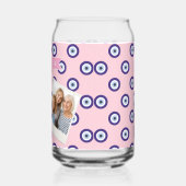 Personalized Pink Evil Eye Pattern Gifts With Name (Gauche)