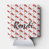 Personalized Pink Flamingo Can Cooler (Achterkant)