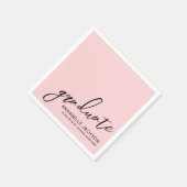 Personalized Pink Graduation Servet (Hoek)